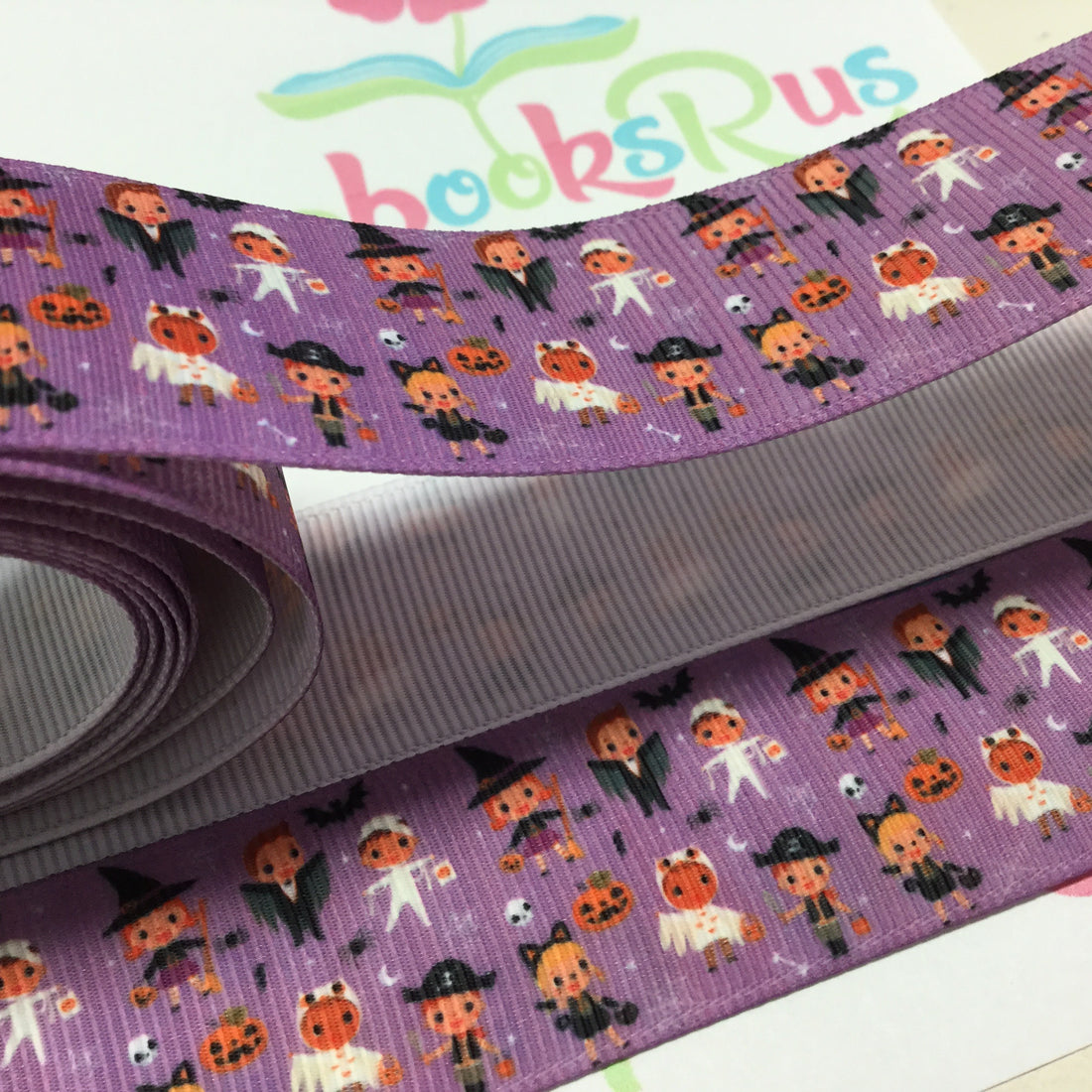 Halloween Dress-Up Grosgrain Ribbon 1 yard Scrapbooksrus Scrapbook Store