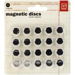 Basic Grey SMALL MAGNETIC DISCS 20 Magnets