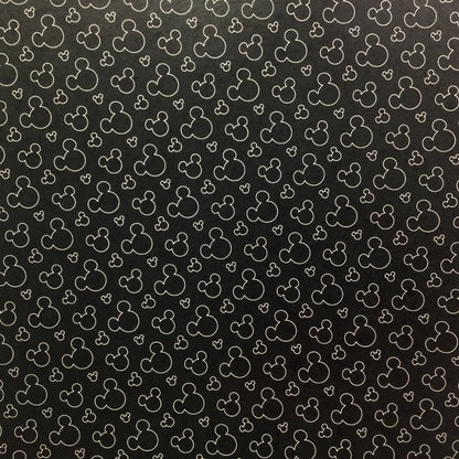 Disney MAGICAL EARS Mickey Head Black 12&quot;X12&quot; Scrapbook Paper Scrapbooksrus