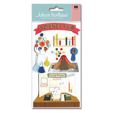 Eksuccess Jolee's Boutique SCIENCE FAIR Stickers 9pc