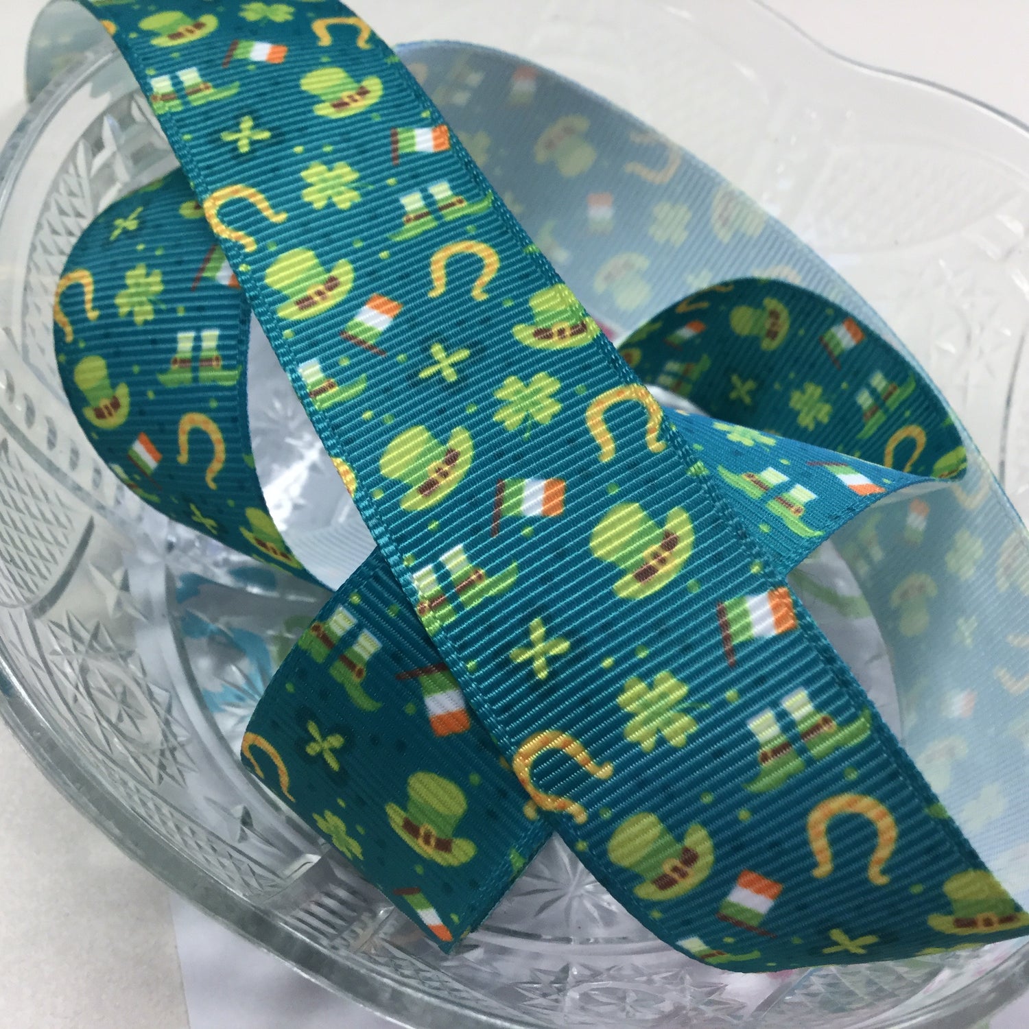 St. Patrick’s Day Grosgrain Ribbon 1 yard Scrapbooksrus Scrapbook Store