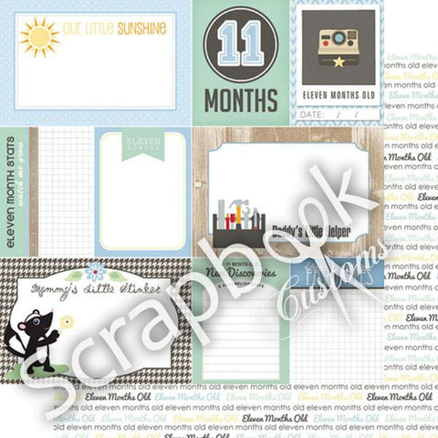 Scrapbook Customs 37474 Themed Paper Scrapbook Kit, Baby Boy