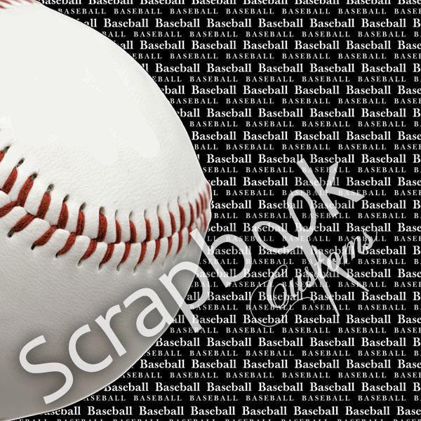 BASEBALL Scrapbook Customs GO BIG RIGHT 12X12 Sports Sheet - Scrapbook Kyandyland