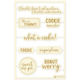 P13 SUGAR AND SPICE WORDS Laser Cut Wood Embellishments 1 Set