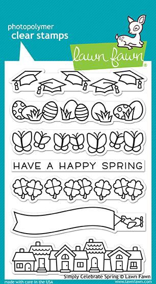 Lawn Fawn SIMPLY CELEBRATE SPRING Clear Stamps 4&quot;X6&quot; Scrapbooksrus