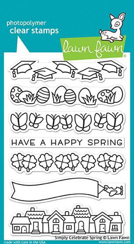 Lawn Fawn SIMPLY CELEBRATE SPRING Clear Stamps 4"X6" Scrapbooksrus