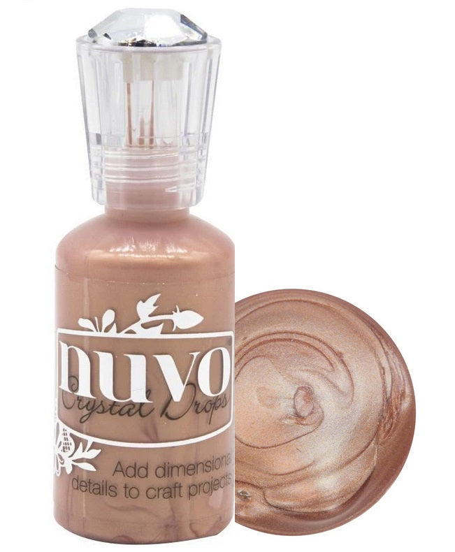 Nuvo Crystal Drops HERITAGE ROSE 3D Gloss Enamel Dots 1oz