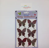 Forever in Time GLITZY BUTTERFLIES Stickers - Scrapbook Kyandyland
