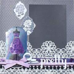 Kanban SOPHIA PURPLE Foil DieCut Card Toppers - Scrapbook Kyandyland