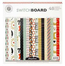 Pink Paislee SWITCH BOARD 12&quot;X12&quot; Paper Pad 48pc Scrapbooksrus