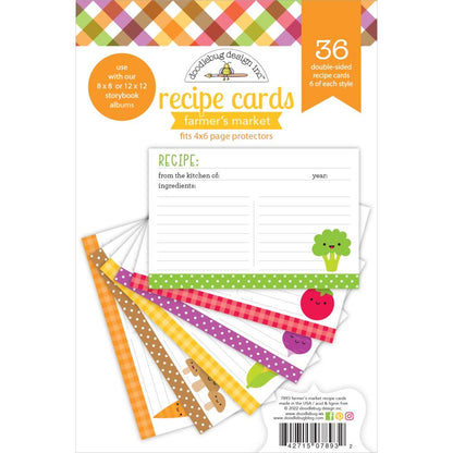 Doodlebug Design Recipe Cards 36pc