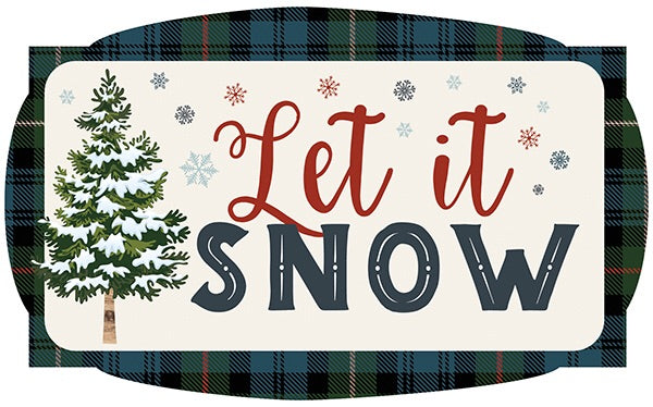 Carta Bella 6&quot;x12&quot; LET IT SNOW Chipboard Phrases Sticker 32 pc Scrapbooksrus