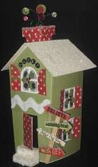 Doodlebug Plain &amp; Simple LARGE CHIPBOARD HOUSE Scrapbooksrus