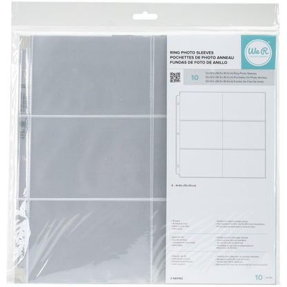 We R Memory Keepers Ring Photo Sleeves 12X12 Horizontal Pockets