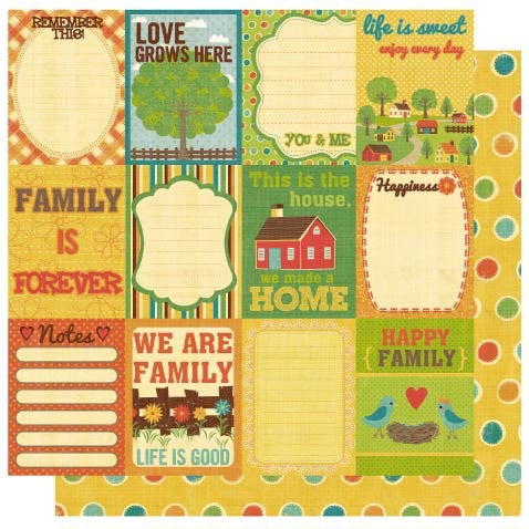 Best Creation HOME MEMORIES 12&quot;X12&quot; Scrapbook Paper 1pc - Scrapbook Kyandyland