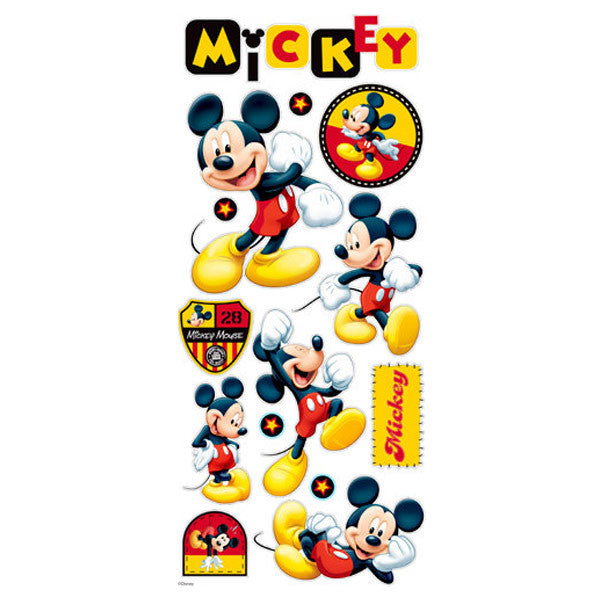 Disney Ek Success MICKEY Stickers 14pc - Scrapbook Kyandyland