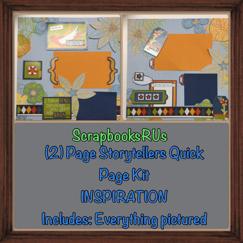 Page Kit (2) 12x12 INSPIRATION Scrapbook Graduation