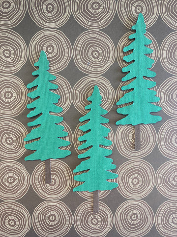 TREES 3D Scrapbook DieCut Die Cut Embellishment