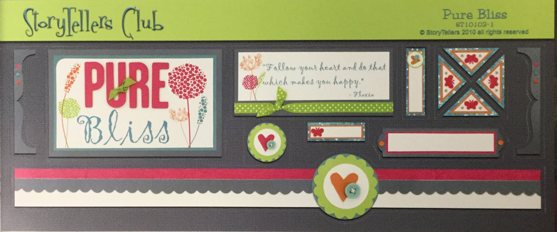 StoryTellers PURE BLISS 2-1 DIECUTS 6&quot;X13&quot; Scrapbooksrus