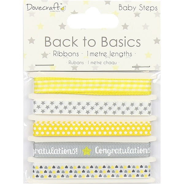 Dovecraft Back to Basics BABY STEPS RIBBON