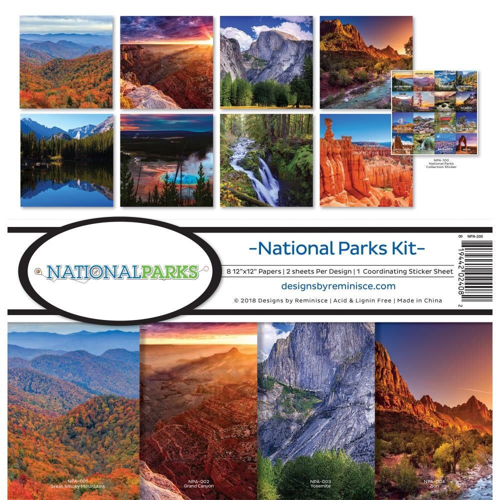 Reminisce National Parks Kit 12&quot;X12&quot; Scrapbooking @scrapbooksrus