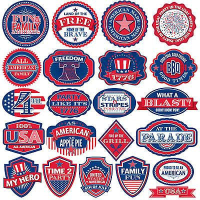 Reminisce MADE IN THE USA 12&quot;X12&quot; Sticker 22pc - Scrapbook Kyandyland