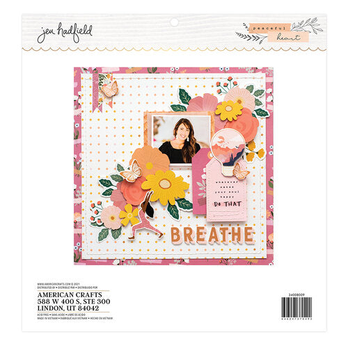 Jen Hadfield PEACEFUL HEART 12&quot;X12&quot; Paper Pad 48pc