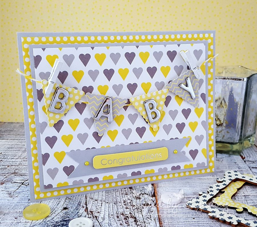 Dovecraft Back to Basics BABY STEPS PHOTO CORNERS