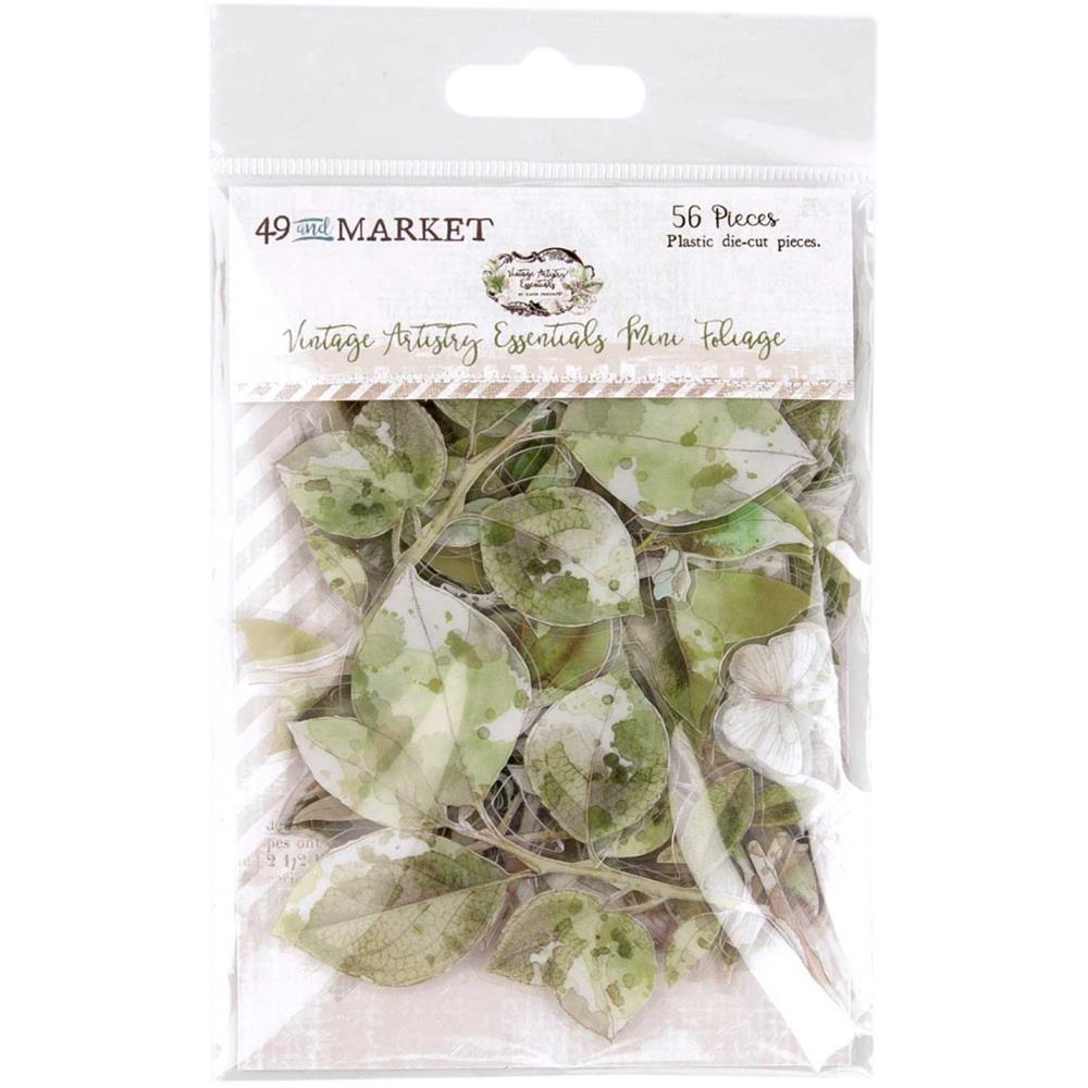 49 and Market Vintage Artistry Essentials MINI FOLIAGE Acetate Leaves 56pc