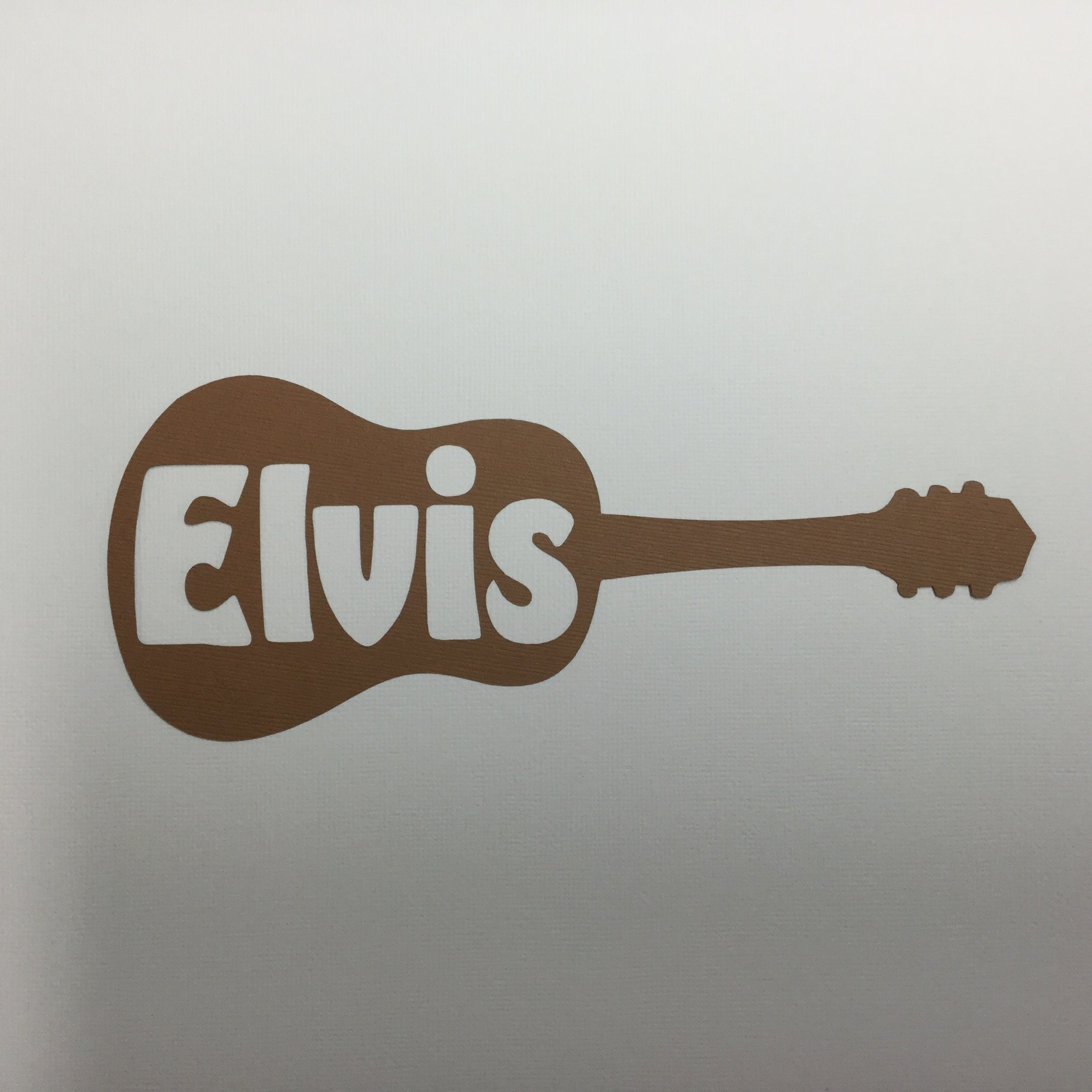 ELVIS GUITAR Music Instrument Laser Cut Diecut Scrapbooksrus