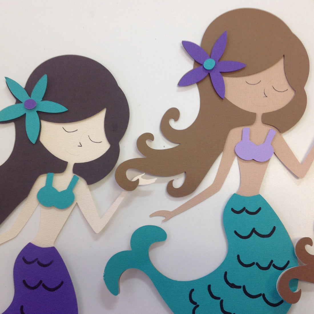 Custom Large 12" MERMAID Birthday Party Decoration - Scrapbook Kyandyland