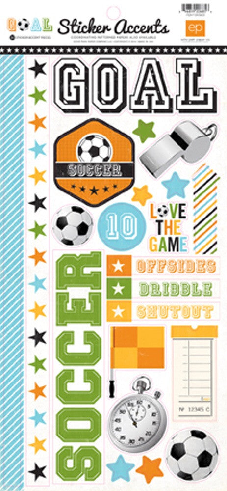 Soccer Echo Park GOAL Accent Stickers