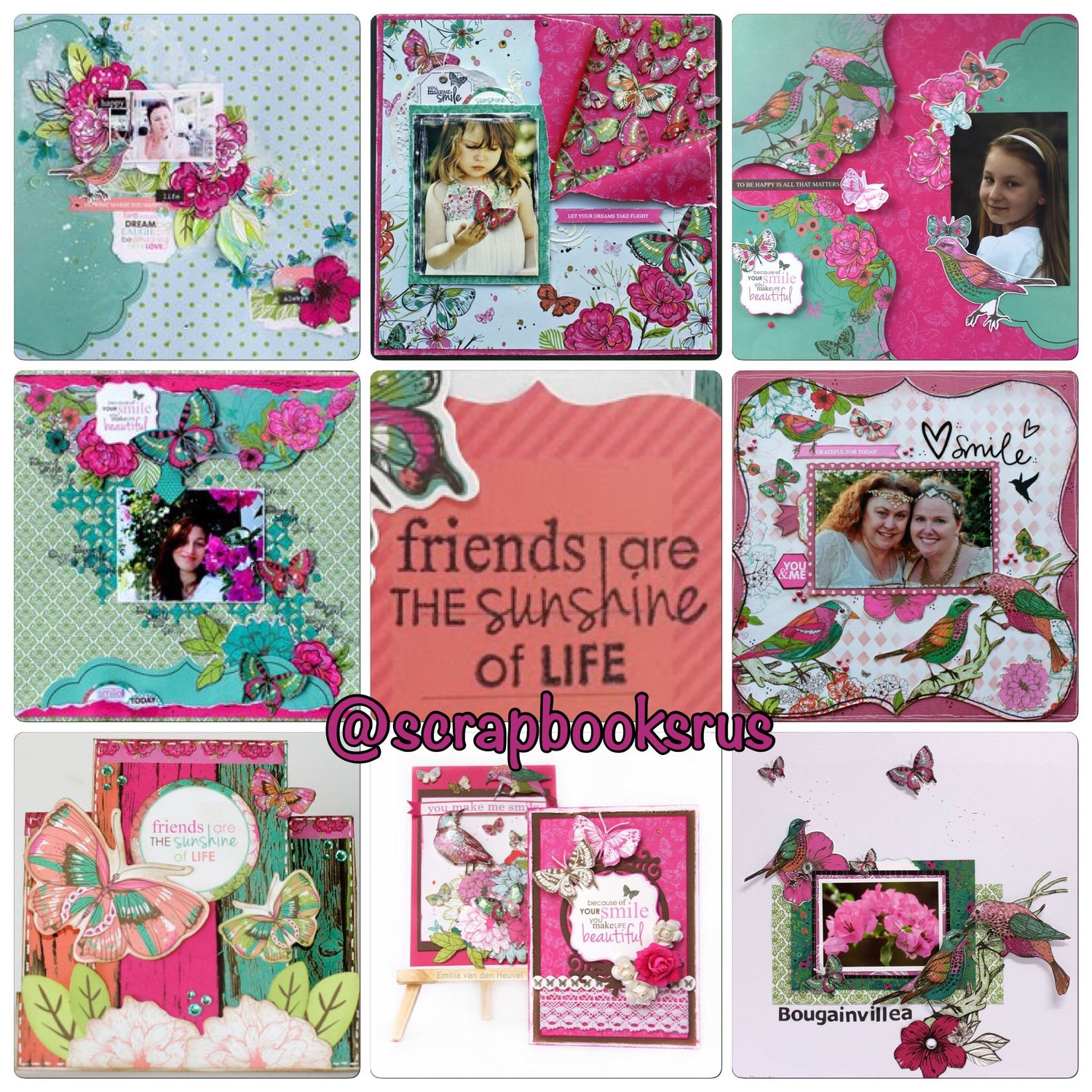 Kaisercraft Fly Free FRIEND 12&quot;X12&quot; Scrapbook Paper