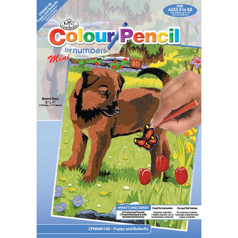 Royal Mini Color Pencil By Number JUNGLE TIGER