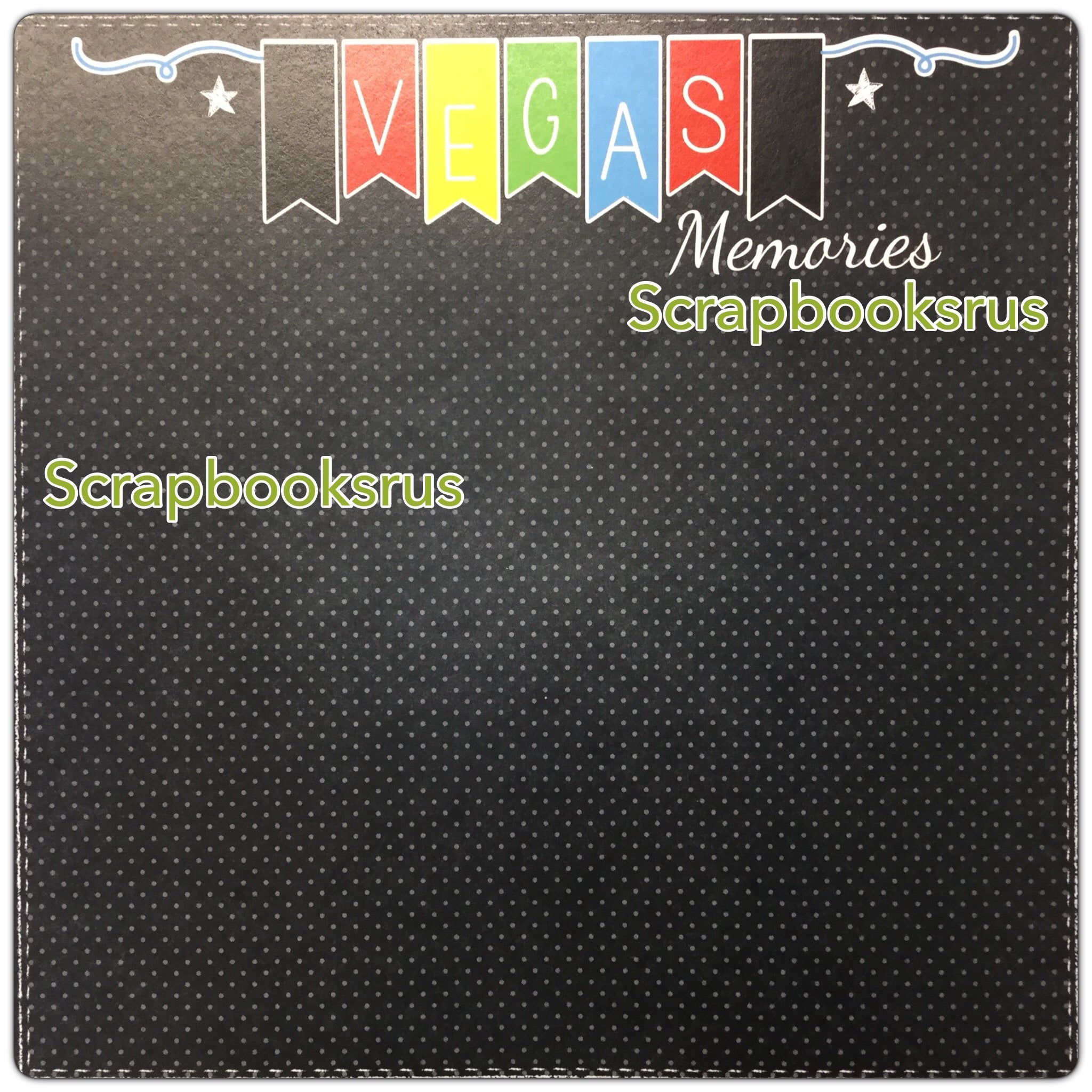 VEGAS memories 12&quot;X12&quot; Custom Scrapbooking Paper Scrapbooksrus