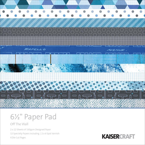 Kaisercraft 6.5" OFF THE WALL Paper Pad for Cards & Minis Scrapbooksrus
