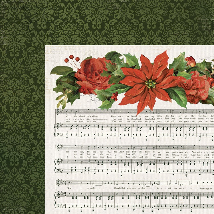 Kaisercraft Letters To Santa CAROLERS 12&quot;X12&quot; Scrapbook Sheet Scrapbooksrus