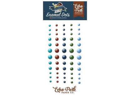 Echo Park ADVENTURE AWAITS Enamel Dots 60 pc Scrapbooksrus