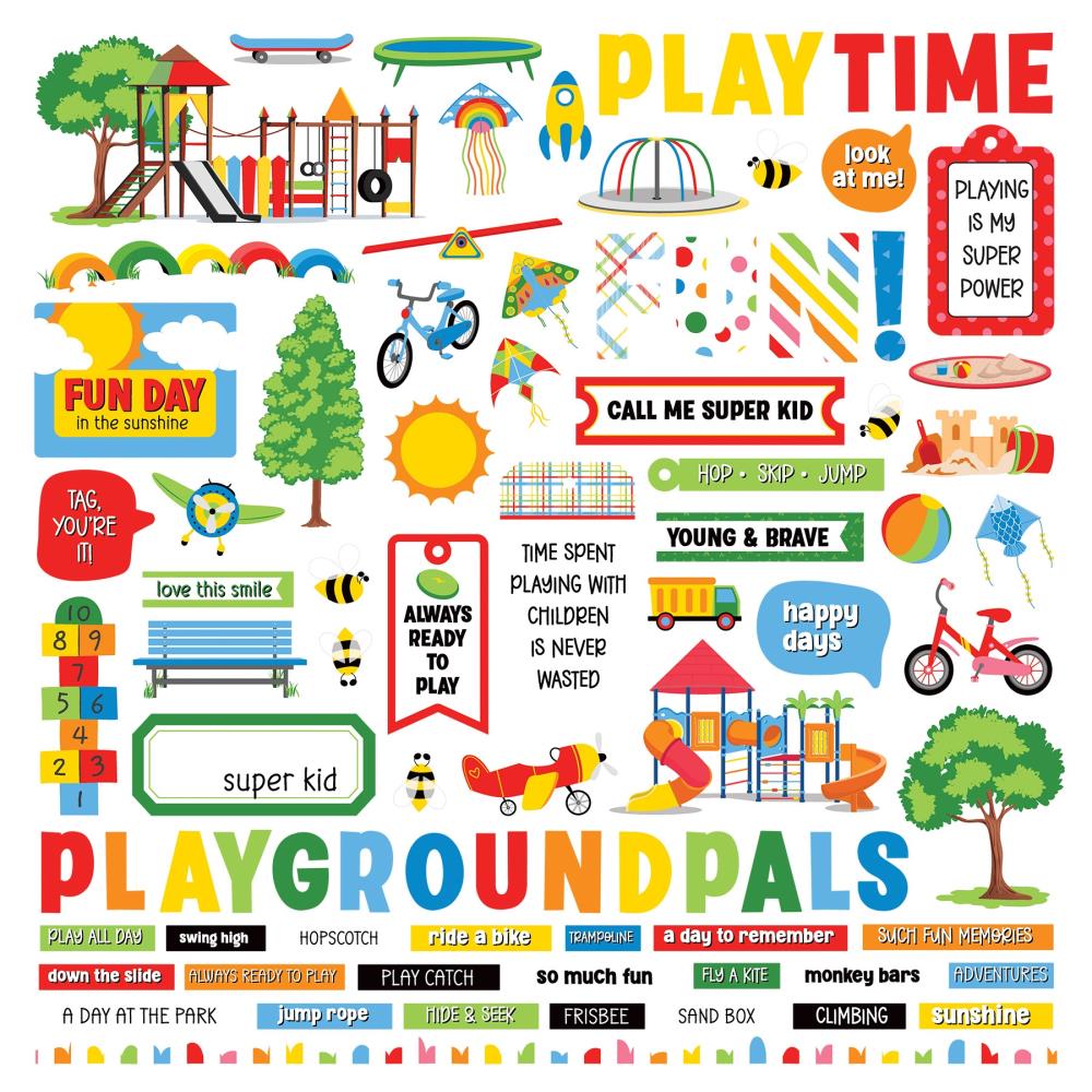 Photo Play GO OUTSIDE &amp; PLAY Element Stickers 12” X 12”