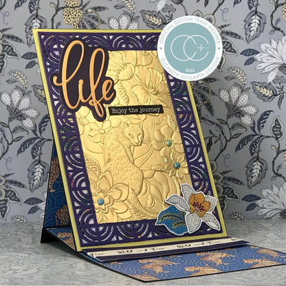 Craft Consortium ENCHANTED JUNGLE Embossing Folder 5&quot;x7&quot;