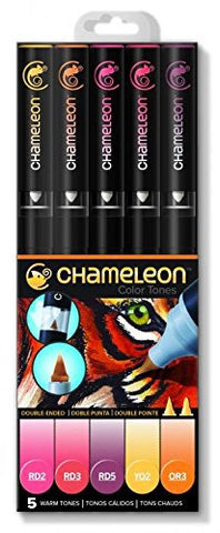 Chameleon Color Tones WARM TONES Alcohol Markers Pens 5pc Scrapbooksrus