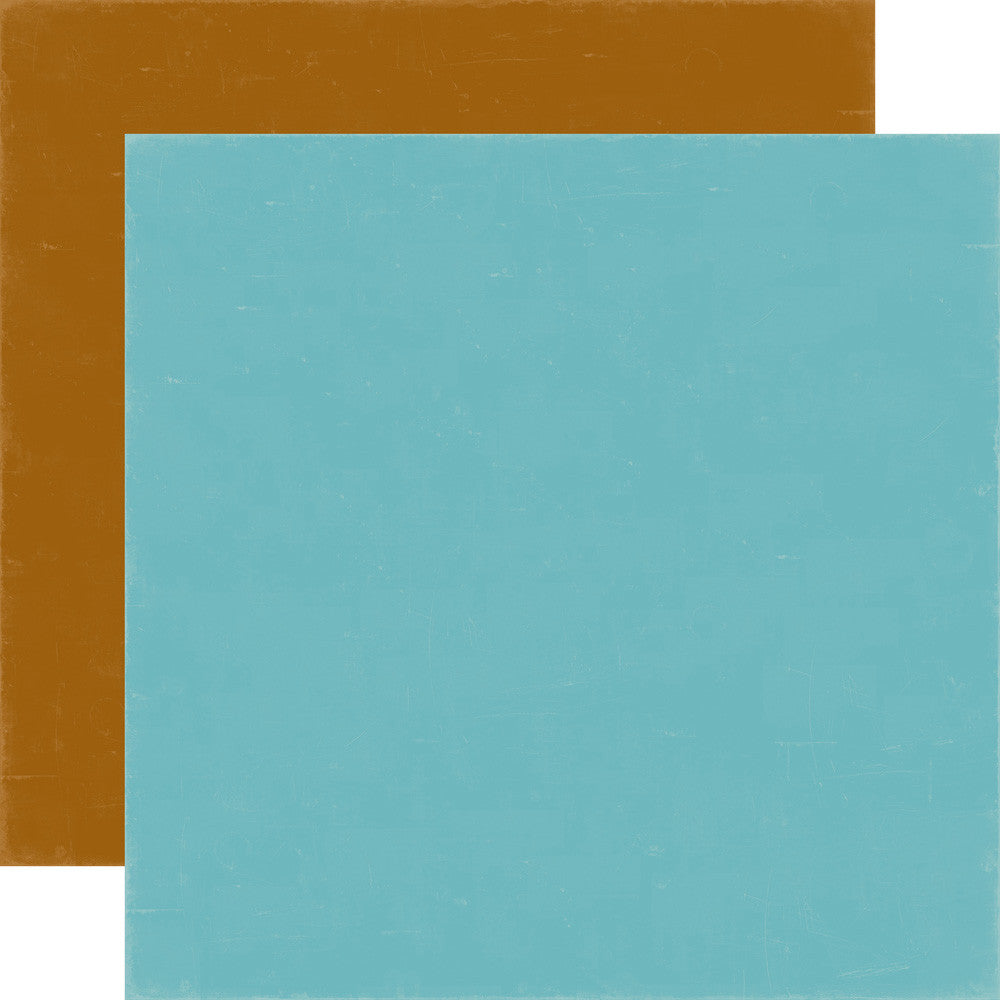 Echo Park Bark BLUE BROWN 12"X12" Cardstock Paper