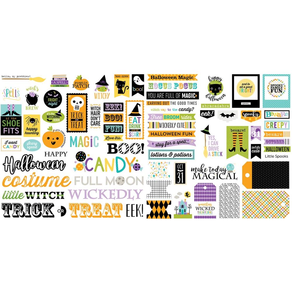 Bella Blvd Spell On You EPHEMERA Words 74 pieces