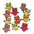 Eyelet & Outlet BRIGHT OWL Brads 12pc - Scrapbook Kyandyland