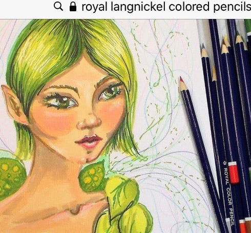 Royal &amp; Langnickel Watercolor COLORED PENCILS 4&quot;X10&quot; 12pc