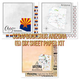 ARIZONA Scrapbook Customs 12"X12" Travel Paper Pack