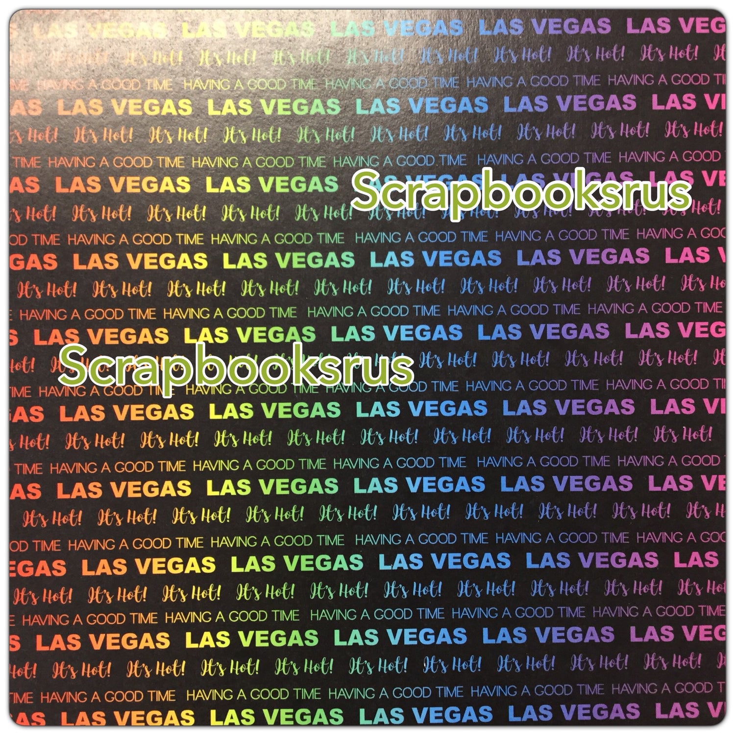 NEON LAS VEGAS 12&quot;X12&quot; Travel Scrapbook Paper @Scrapbooksrus