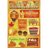 Karen Foster AUTUMN COLORS Stickers 14pc - Scrapbook Kyandyland