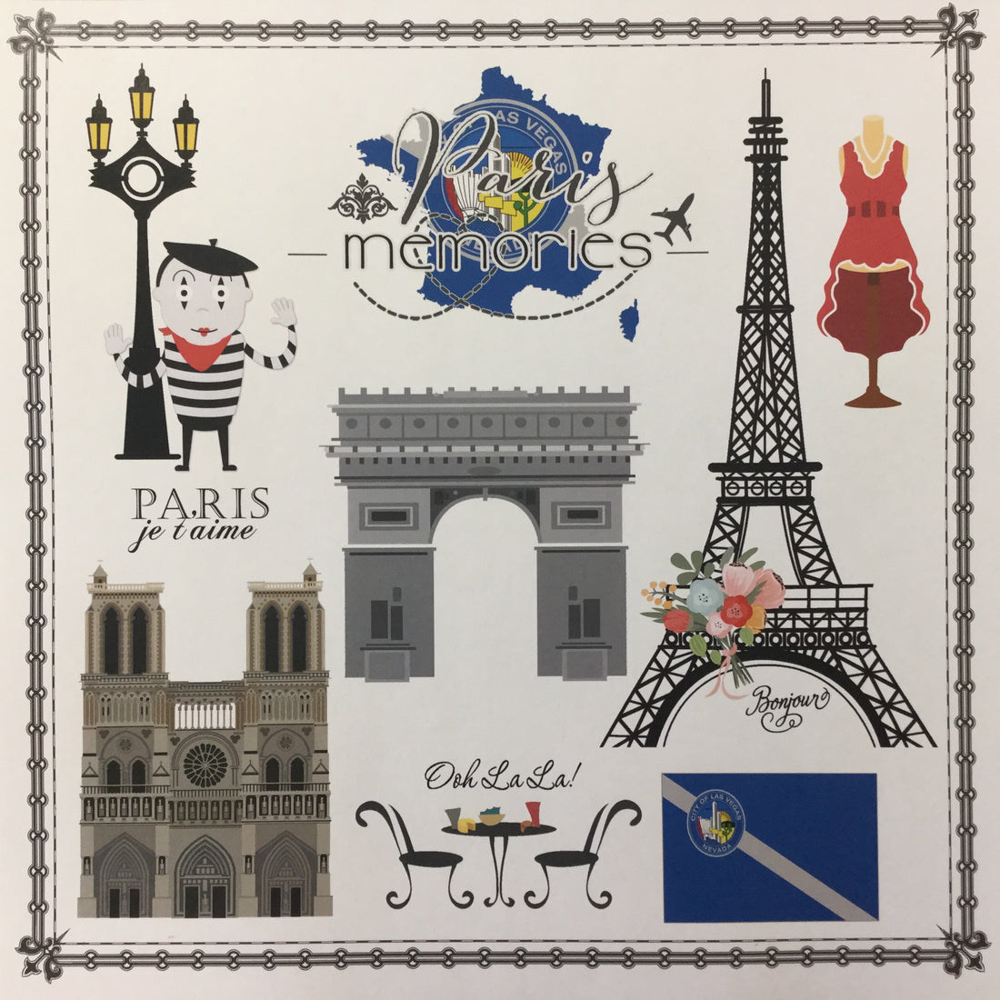 Paris Memories Las Vegas 12x12 Scrapbooksrus Scrapbook Store 