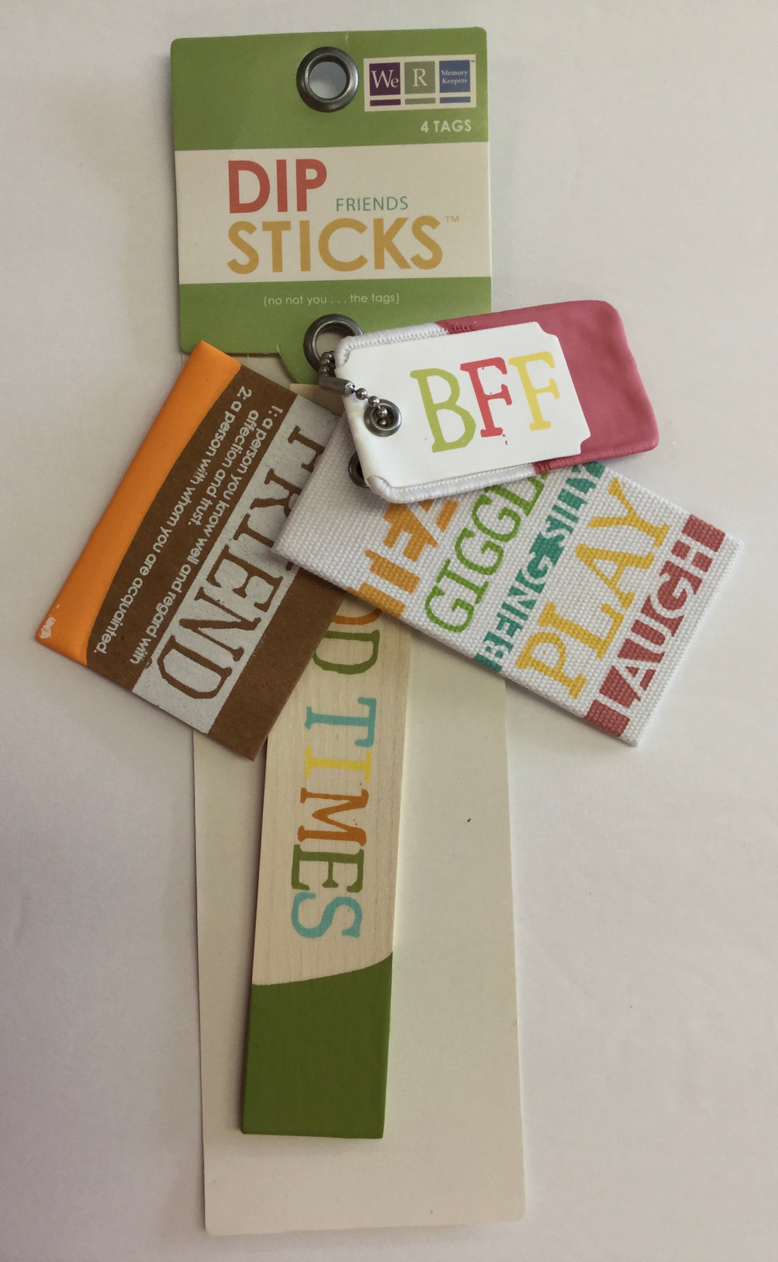 We R Memory Keepers FRIENDS Dip Sticks 4 Tags